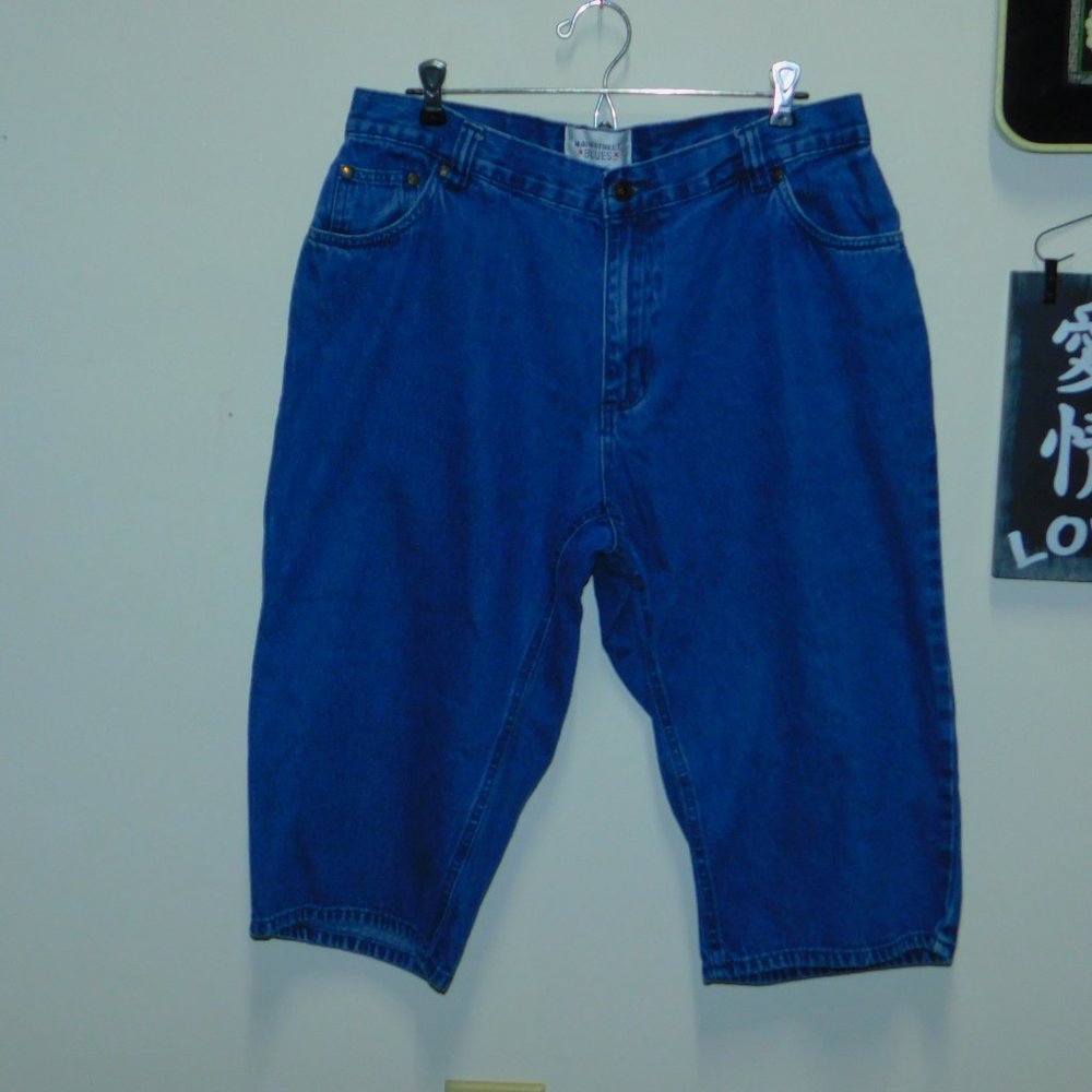 🔥5/$40 Main Street Blues 5 pocket Hi-rise shorts